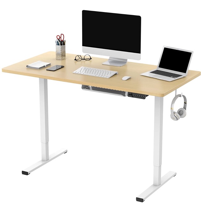 FLEXISPOT EF1 足(黒) 天板(ホワイト) 幅160 ×奥行70（楽天市場】昇降  